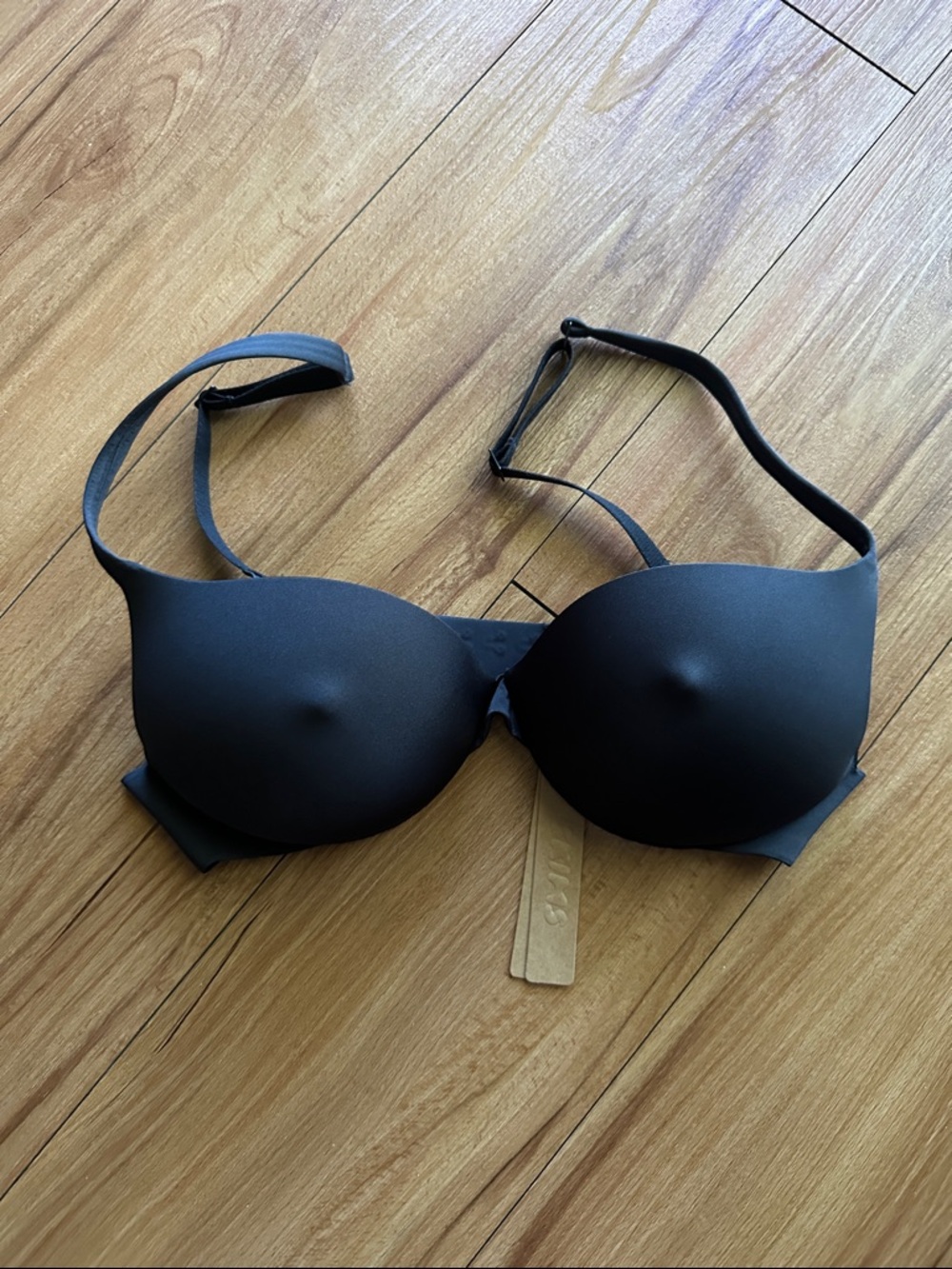 SKIMS Black Nipple Push-Up Plunge Bra